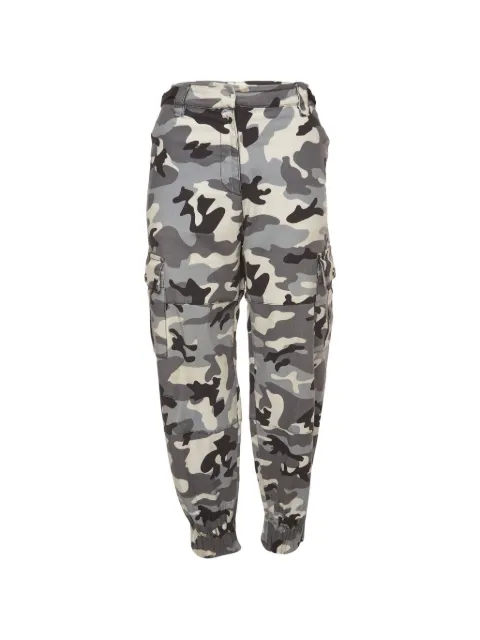 Miu Miu Pre-Owned camouflage-print cargo pants Grey 1360000