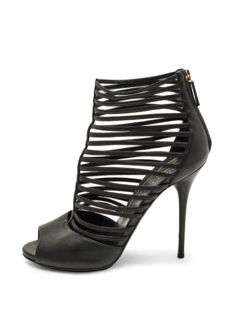 Saint Laurent Pre-Owned leather gladiator sandals Black 1332816