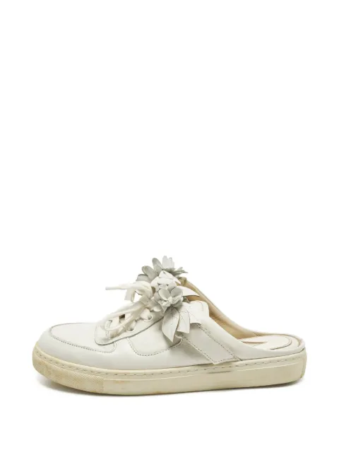 Sophia Webster floral-appliqué slip-on sneakers White 1314772