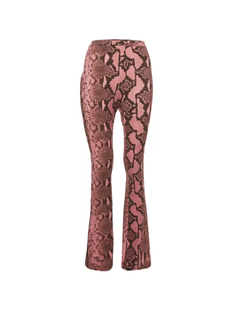 Stella McCartney Pre-Owned snakeskin-print trousers Pink 1326767