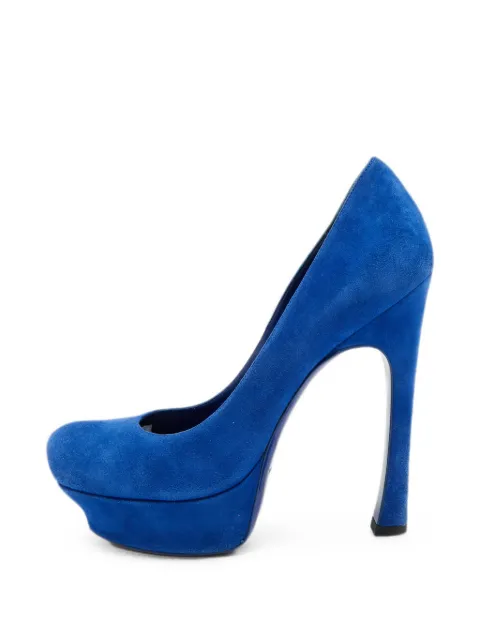 Saint Laurent Pre-Owned Palais platform pumps Blue 1276449