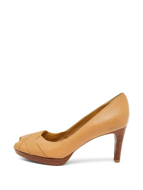 Stuart Weitzman leather heeled pumps Neutrals 1322975