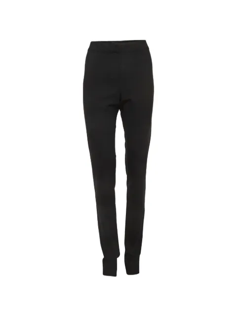 Fendi Pre-Owned straight-leg wool trousers Black 1292975