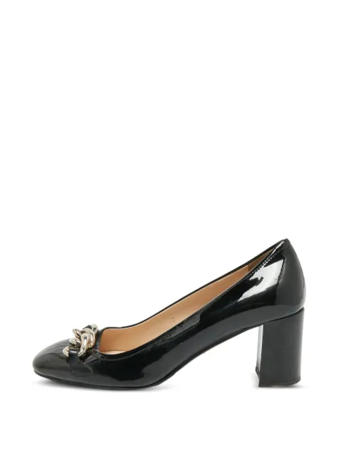 Prada Pre-Owned chain-embellished heeled pumps Black 1280000