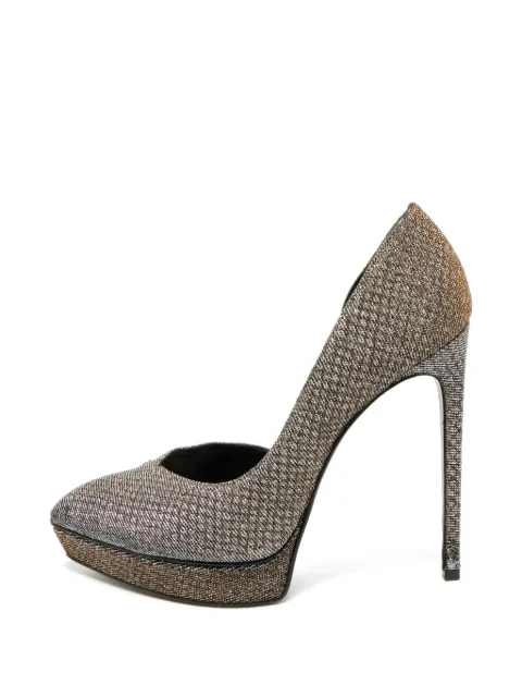 Saint Laurent Pre-Owned Janis pointed-toe pumps Gold 1299878