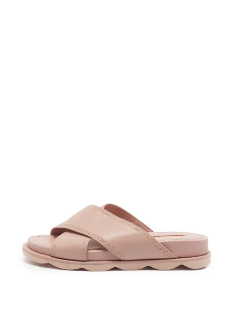 Prada Pre-Owned crisscross flat slides Pink 1355754