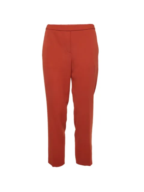 Theory textured straight-leg trousers Orange 1337061
