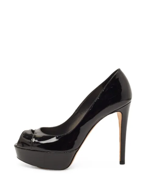 Stuart Weitzman peep-toe platform pumps Black 1318877