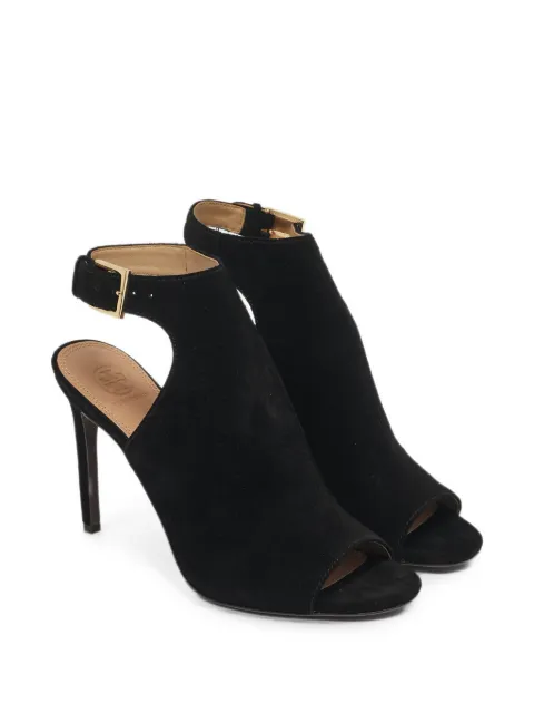 Tory Burch Brittania suede heeled sandals Black 1261620