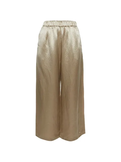 Max Mara satin wide-leg trousers Neutrals 1257276