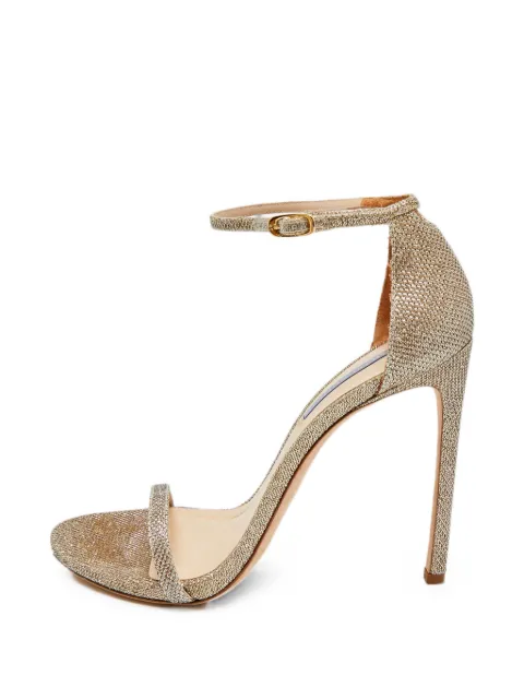 Stuart Weitzman Nudist ankle-strap heeled sandals Gold 1264596