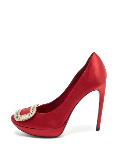 Roger Vivier Vintage Limelight buckle platform pumps Red 1358521