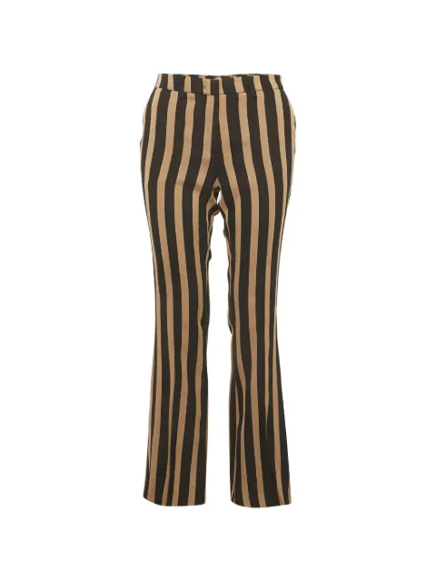 Etro Pre-Owned striped knit trousers Black 1303957