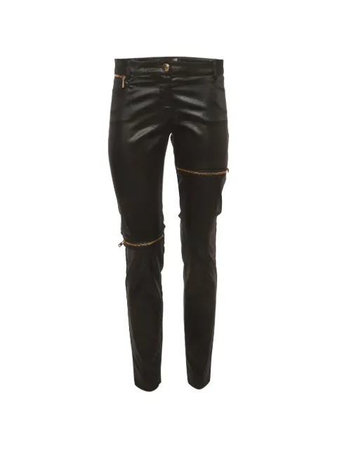 Love Moschino zip-up slim-fit trousers Black 1331648