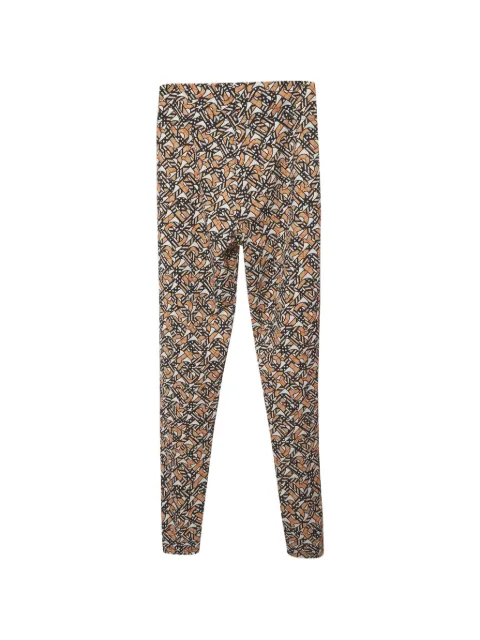 Burberry Pre-Owned monogram-print leggings Neutrals 1341907
