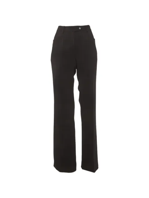 Moschino Pre-Owned tailored straight-leg trousers Black 1280144