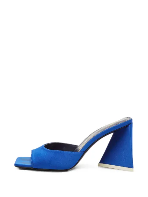 The Attico Devon satin sandals Blue 1330542