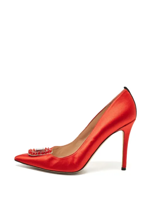 SJP by Sarah Jessica Parker Amira crystal-embellished pumps Red 1335035