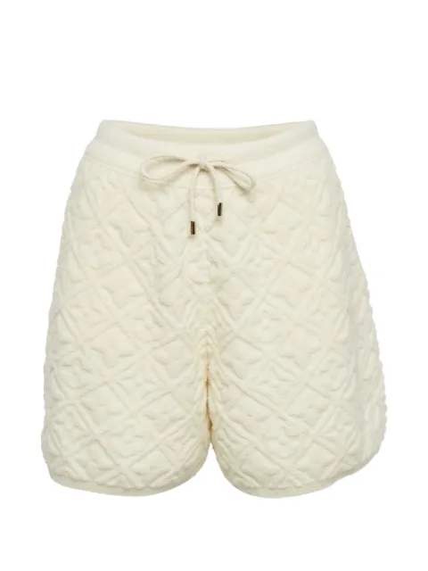 Louis Vuitton Pre-Owned monogram-embossed shorts White 1306016
