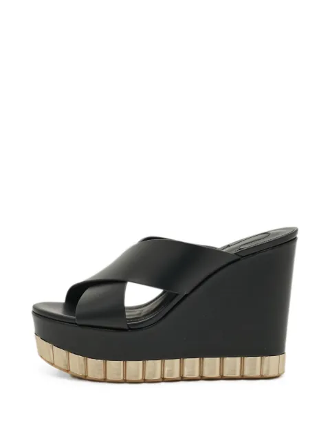 Ferragamo Pre-Owned Nicosia wedge sandals Black 1315733
