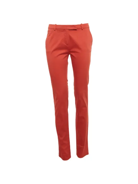 Loro Piana Pre-Owned slim-fit trousers Orange 1308563