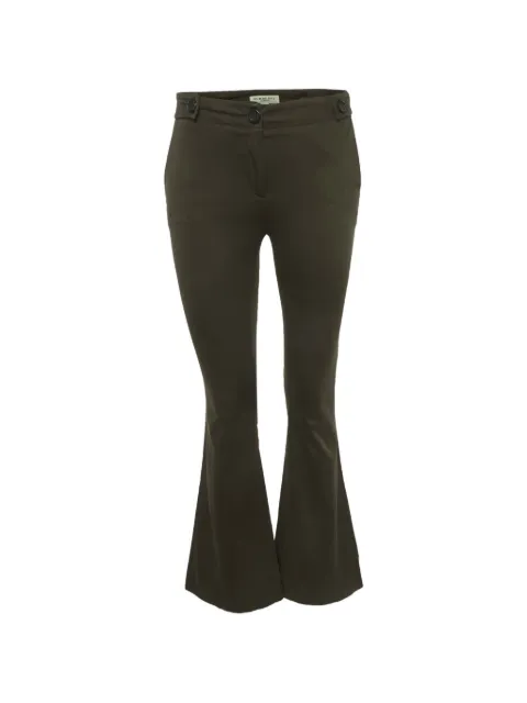 Burberry Pre-Owned flared trousers Green 1316349