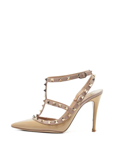 Valentino Garavani Pre-Owned Rockstud caged pumps Neutrals 1336386