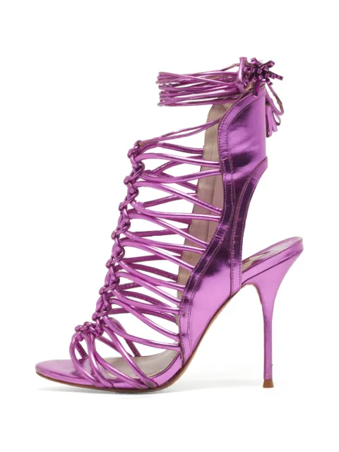 Sophia Webster tie-up heeled sandals Purple 1315640