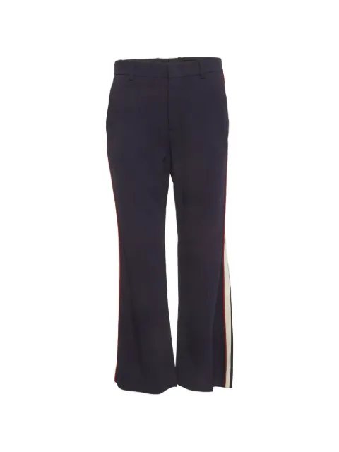 Gucci Pre-Owned side-stripe bootcut trousers Blue 1328522