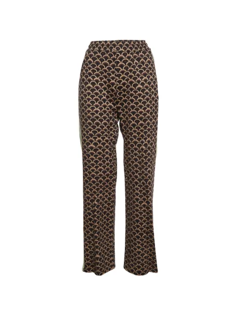 Valentino Garavani Pre-Owned scallop-print track pants Black 1300276