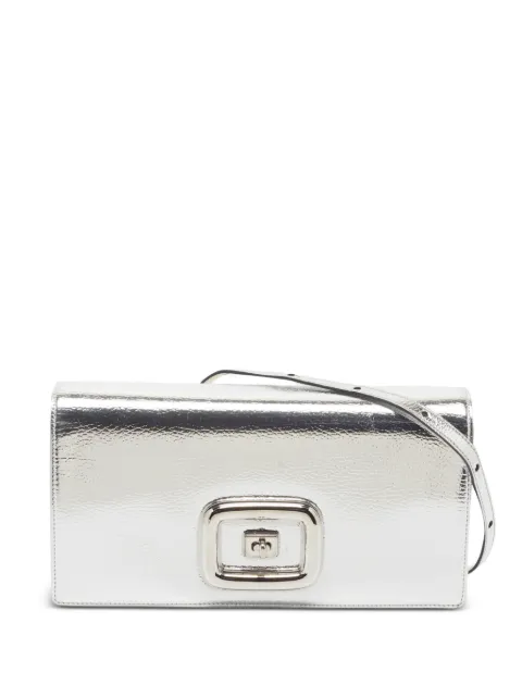 Roger Vivier Vintage Viv Choc buckle shoulder bag Silver 1357358