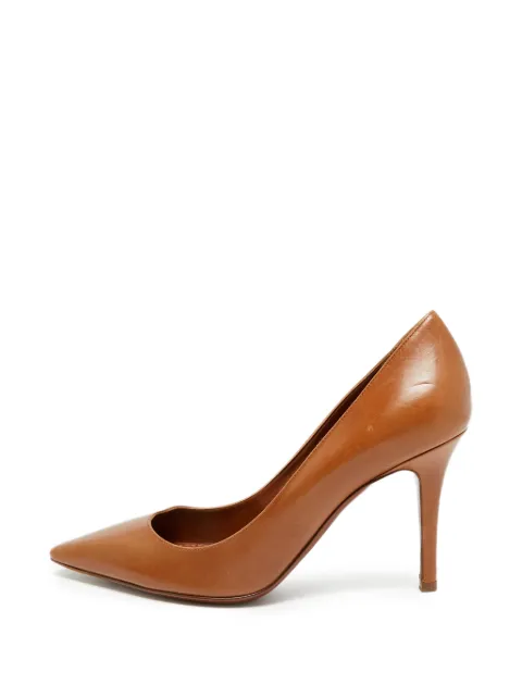 Ralph Lauren Vintage leather pointed toe pumps Brown 1300175