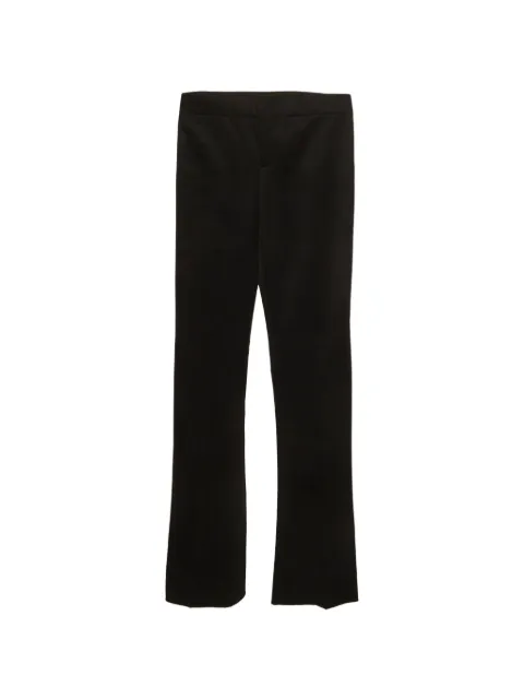 Gucci Pre-Owned gabardine flared trousers Black 1307002