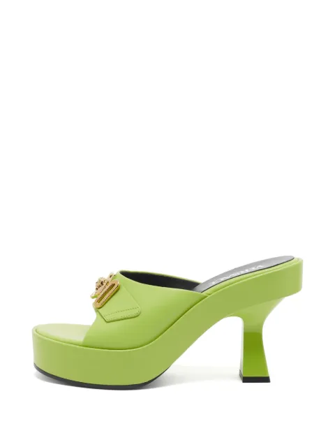 Versace Pre-Owned Medusa Biggie platform mules Green 1332315