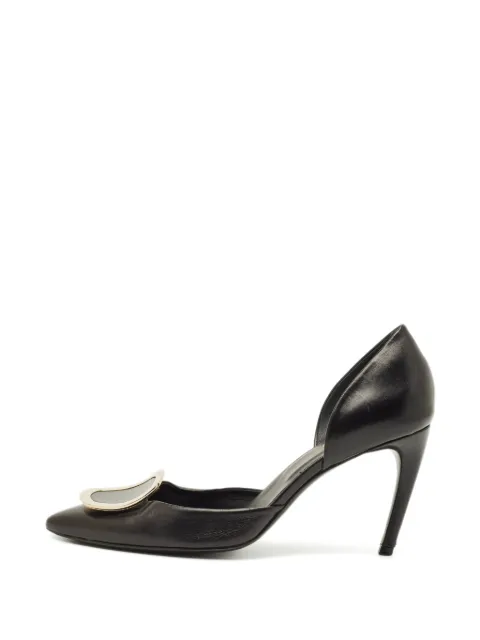 Roger Vivier Vintage Chips leather heeled pumps Black 1292384