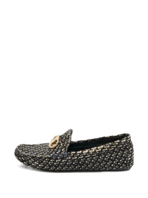 Tory Burch Gemini Link calf-hair loafers Black 1281167
