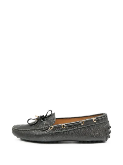 Tod's Vintage bow-detail loafers Black 1277222