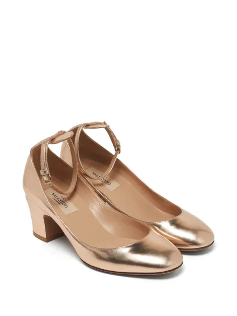 Valentino Garavani Pre-Owned Tango leather heeled pumps Gold 1272273