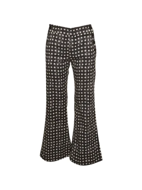 Max Mara star-print wide-leg jeans Black 1299981