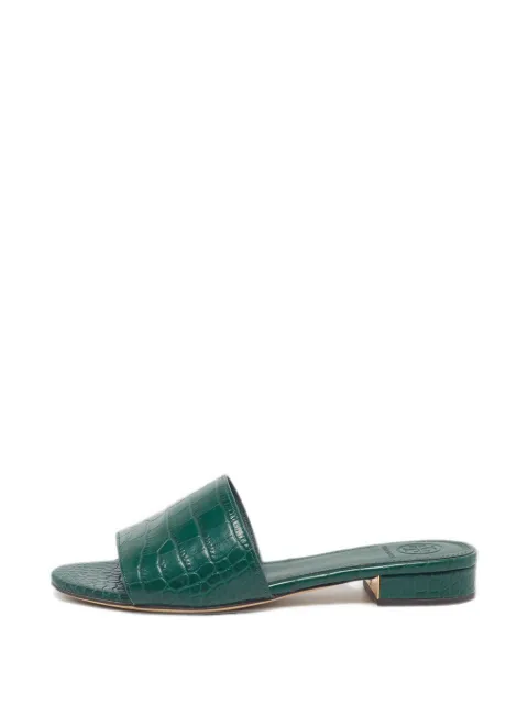 Tory Burch Martine croc-embossed sandals Green 1310397