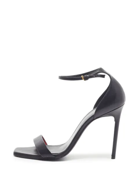 Saint Laurent Pre-Owned Amber ankle-strap sandals Black 1337020