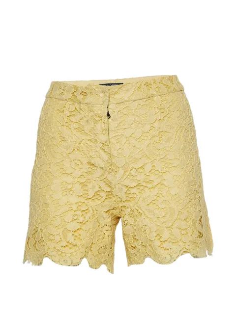 Dolce & Gabbana Pre-Owned lace shorts Yellow 1324566
