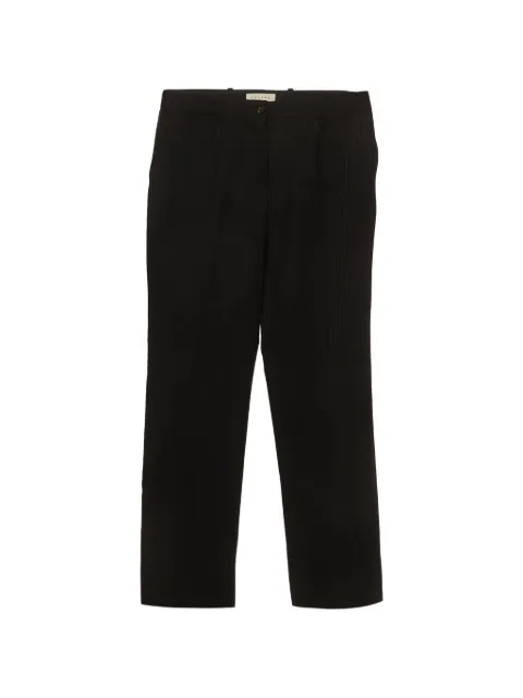 Celine Pre-Owned striped straight-leg trousers Black 1308034
