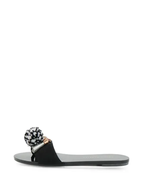 Sophia Webster Jada suede flat sandals Black 1268841