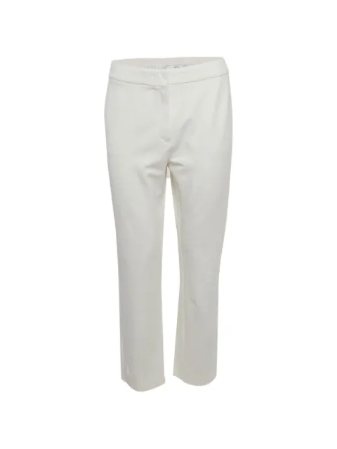 Max Mara stretch-knit straight-fit trousers White 1350732