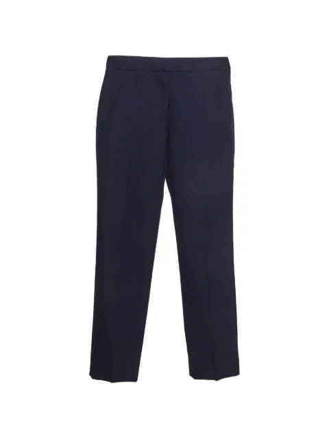 Alexander McQueen Pre-Owned pressed-crease tailored trousers Blue 1293003
