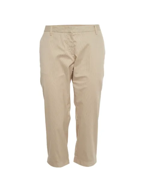 Prada Pre-Owned pinstripe-pattern trousers Neutrals 1313713