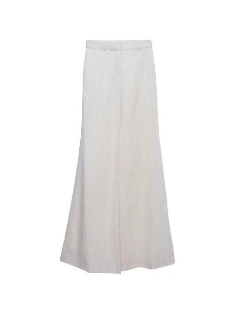 Chloé Pre-Owned striped wide-leg trousers Neutrals 1292169