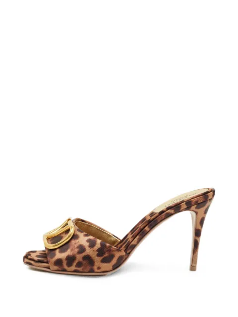 Valentino Garavani Pre-Owned Escape VLogo leopard-print sandals Neutrals 1289985