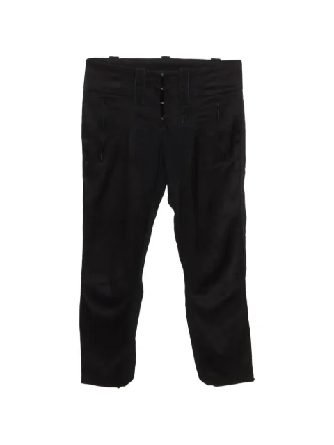N/A denim satin culottes Black 1343051